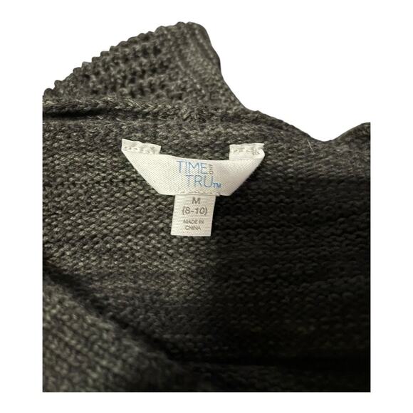 Time and Tru Black Sweater Cardigan Size M (8-10) - Picture 4 of 4